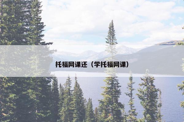 托福网课还（学托福网课）