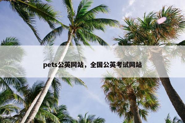 pets公英网站，全国公英考试网站