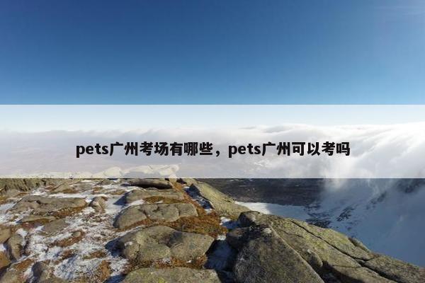 pets广州考场有哪些，pets广州可以考吗