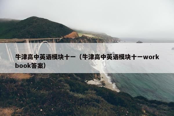 牛津高中英语模块十一（牛津高中英语模块十一workbook答案）
