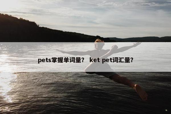 pets掌握单词量？ ket pet词汇量？