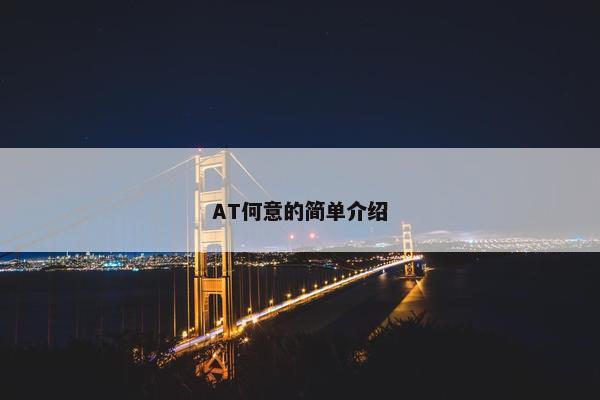 AT何意的简单介绍