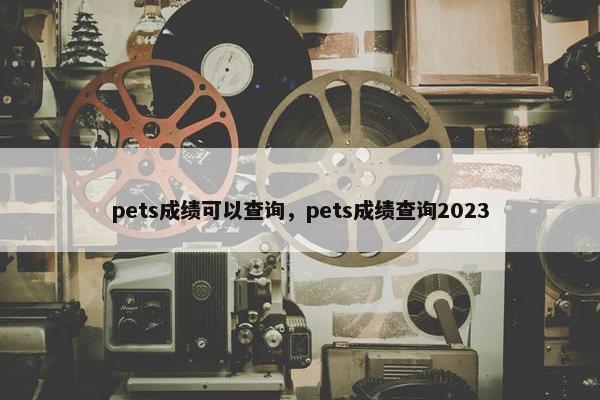 pets成绩可以查询，pets成绩查询2023