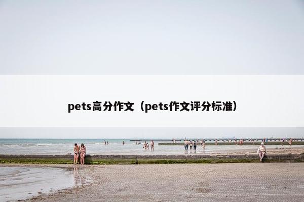 pets高分作文（pets作文评分标准）