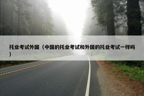 托业考试外国（中国的托业考试和外国的托业考试一样吗）