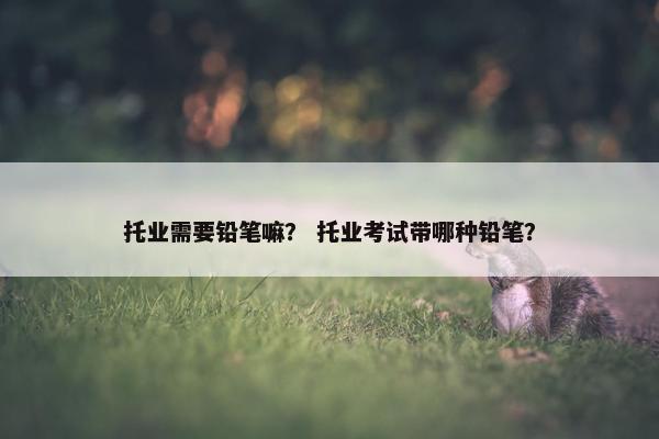 托业需要铅笔嘛？ 托业考试带哪种铅笔？