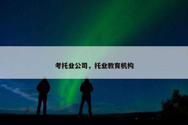 考托业公司，托业教育机构