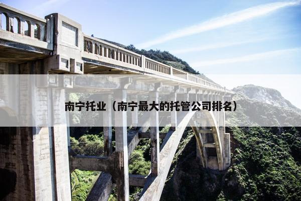 南宁托业（南宁最大的托管公司排名）