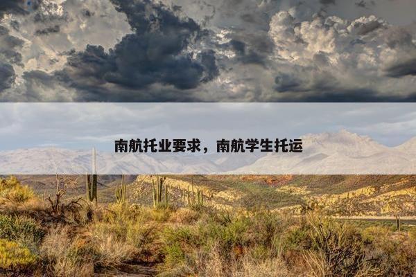 南航托业要求，南航学生托运