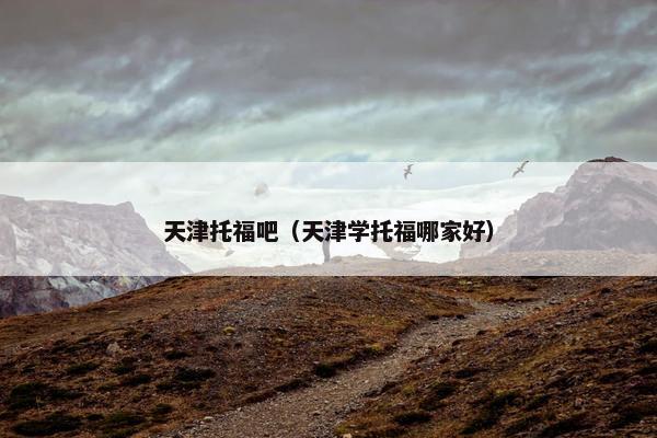 天津托福吧（天津学托福哪家好）