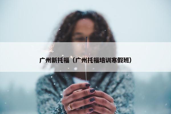 广州新托福（广州托福培训寒假班）