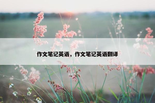 作文笔记英语，作文笔记英语翻译