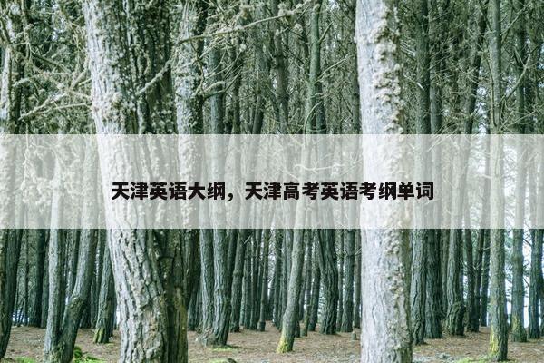 天津英语大纲，天津高考英语考纲单词