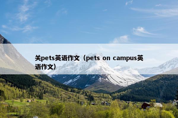 关pets英语作文（pets on campus英语作文）