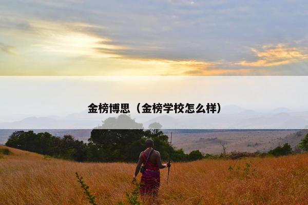 金榜博思（金榜学校怎么样）