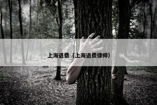 上海退费（上海退费律师）