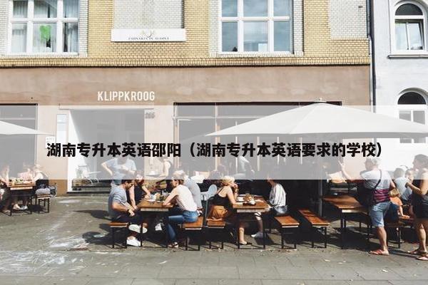 湖南专升本英语邵阳（湖南专升本英语要求的学校）