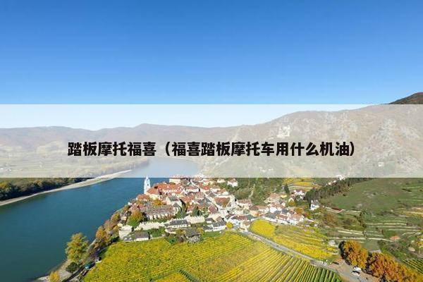 踏板摩托福喜（福喜踏板摩托车用什么机油）