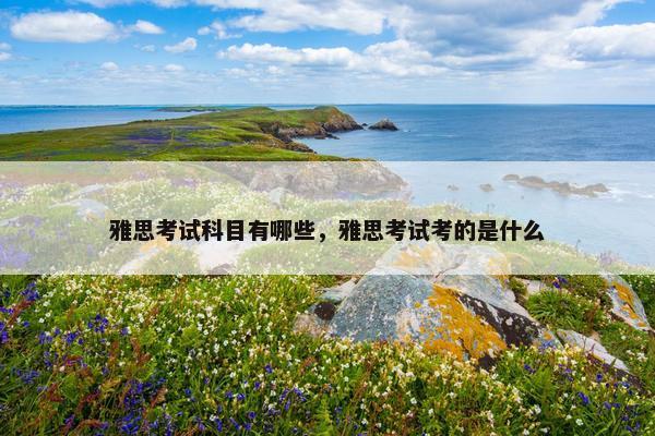 雅思考试科目有哪些，雅思考试考的是什么