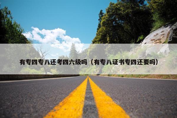 有专四专八还考四六级吗（有专八证书专四还要吗）