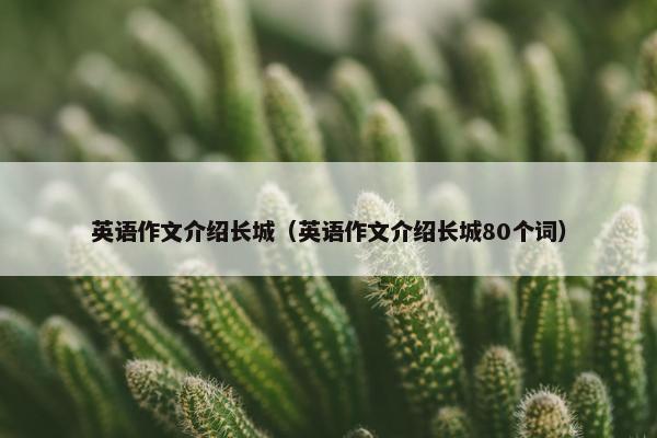 英语作文介绍长城（英语作文介绍长城80个词）