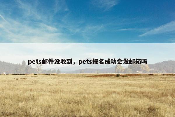 pets邮件没收到，pets报名成功会发邮箱吗