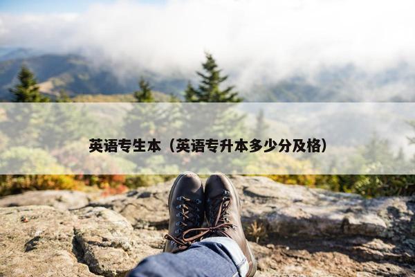 英语专生本（英语专升本多少分及格）