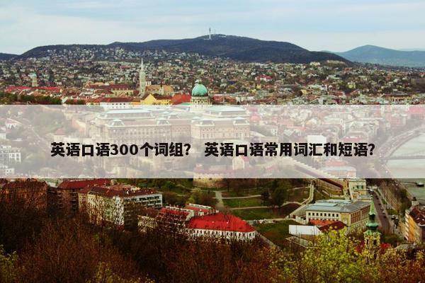 英语口语300个词组？ 英语口语常用词汇和短语？