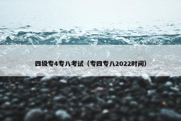 四级专4专八考试（专四专八2022时间）