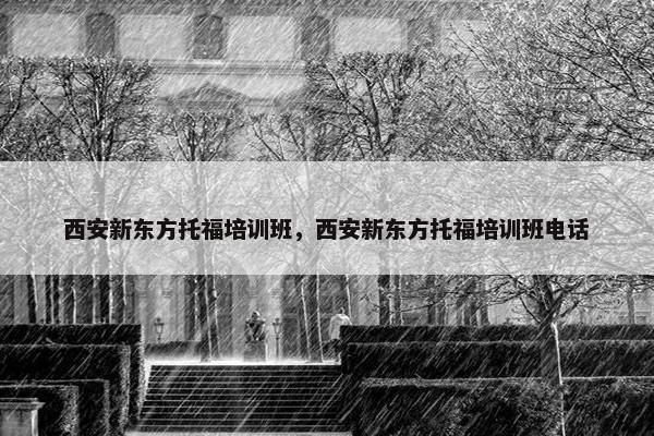 西安新东方托福培训班，西安新东方托福培训班电话