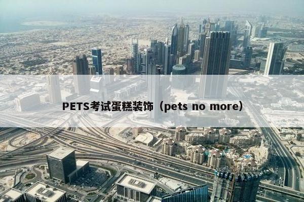 PETS考试蛋糕装饰（pets no more）