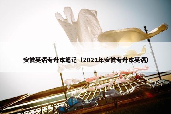 安徽英语专升本笔记（2021年安徽专升本英语）