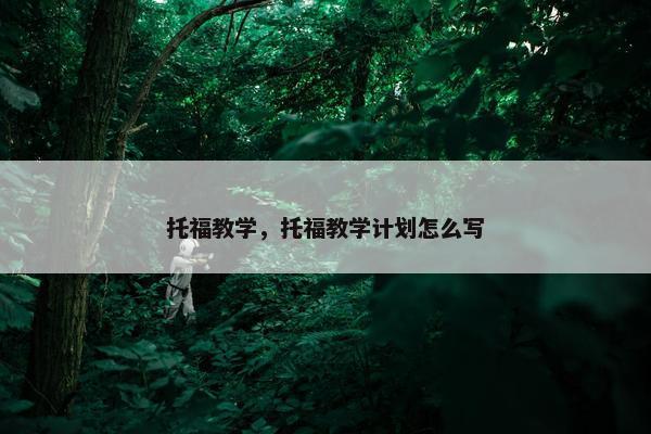 托福教学，托福教学计划怎么写