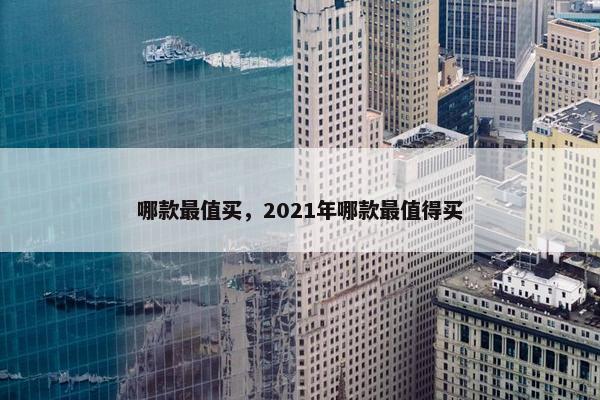 哪款最值买，2021年哪款最值得买