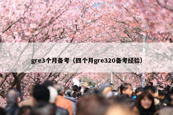 gre3个月备考（四个月gre320备考经验）