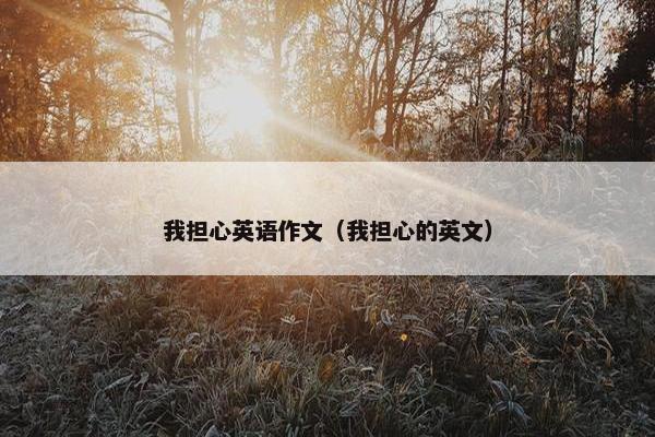 我担心英语作文（我担心的英文）