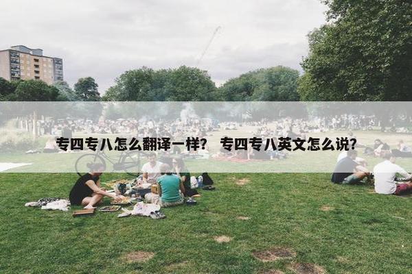 专四专八怎么翻译一样？ 专四专八英文怎么说？
