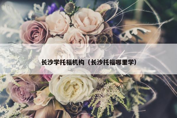 长沙学托福机构（长沙托福哪里学）