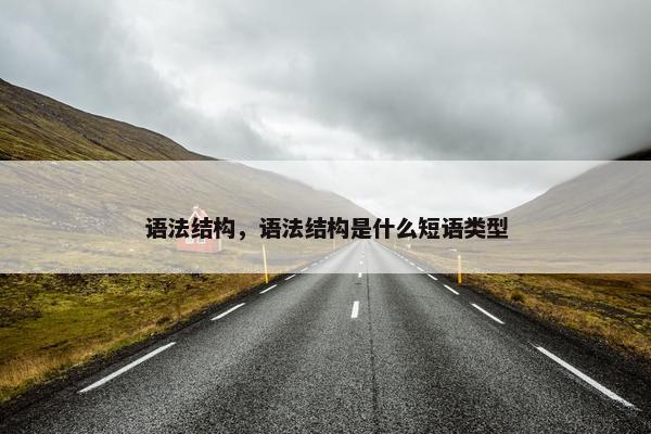 语法结构，语法结构是什么短语类型