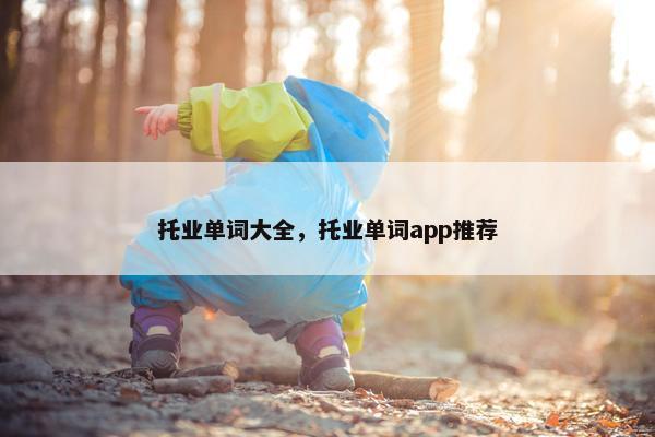 托业单词大全，托业单词app推荐