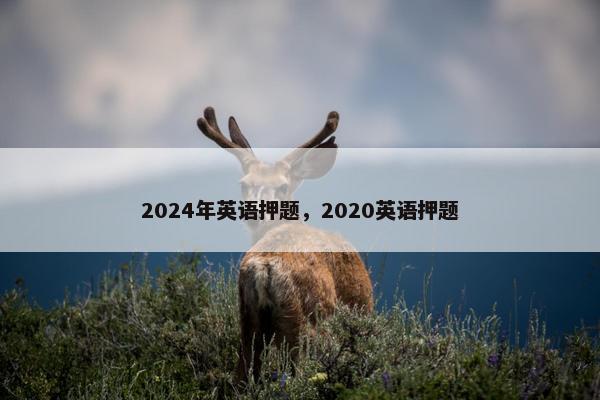 2024年英语押题，2020英语押题
