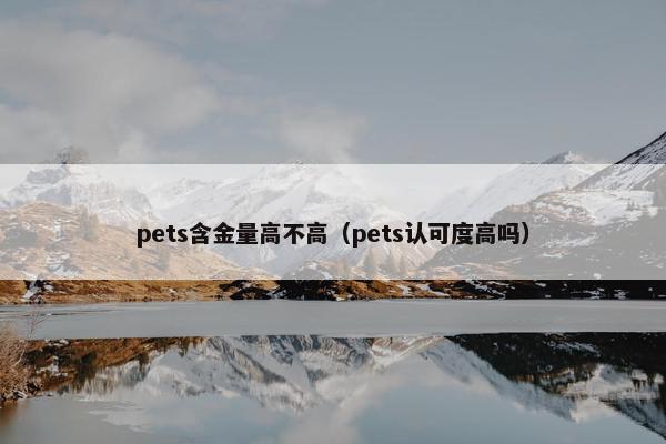 pets含金量高不高（pets认可度高吗）