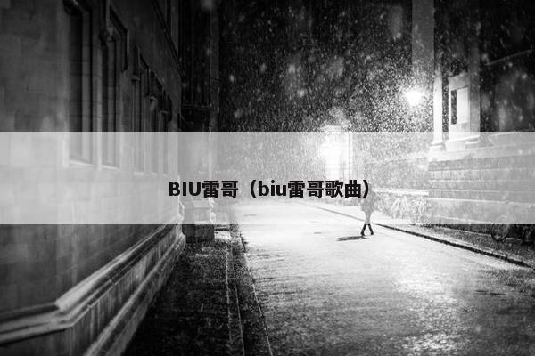 BIU雷哥（biu雷哥歌曲）