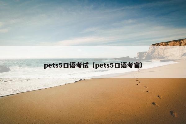 pets5口语考试（pets5口语考官）