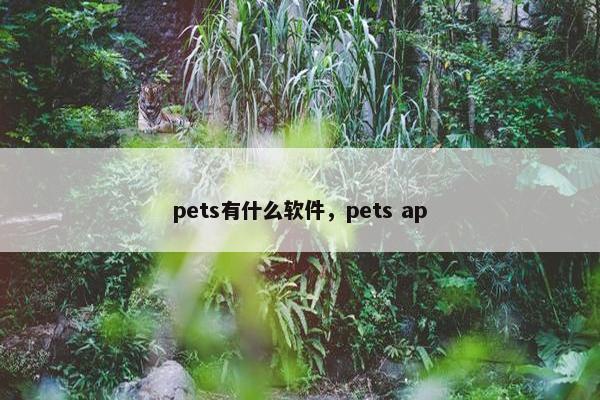 pets有什么软件，pets ap