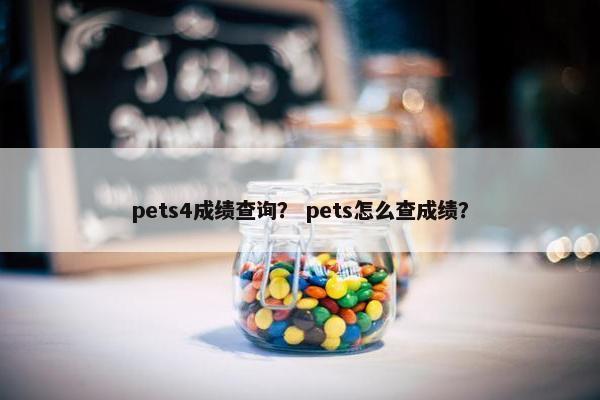 pets4成绩查询？ pets怎么查成绩？