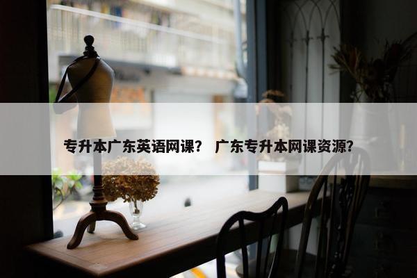 专升本广东英语网课？ 广东专升本网课资源？