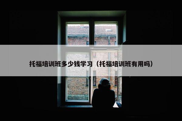托福培训班多少钱学习（托福培训班有用吗）