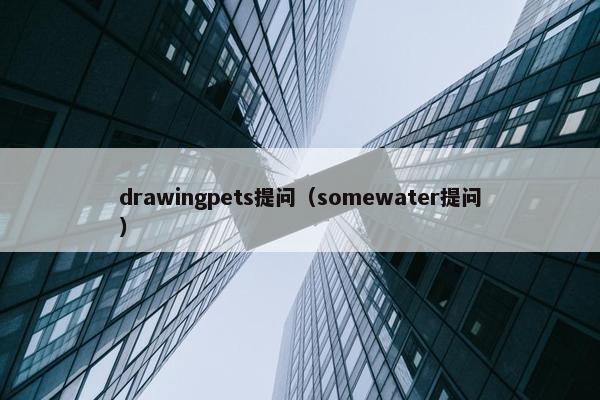 drawingpets提问（somewater提问）
