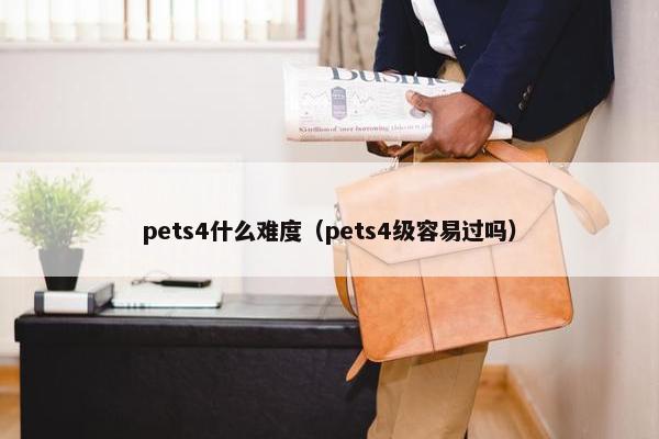 pets4什么难度（pets4级容易过吗）